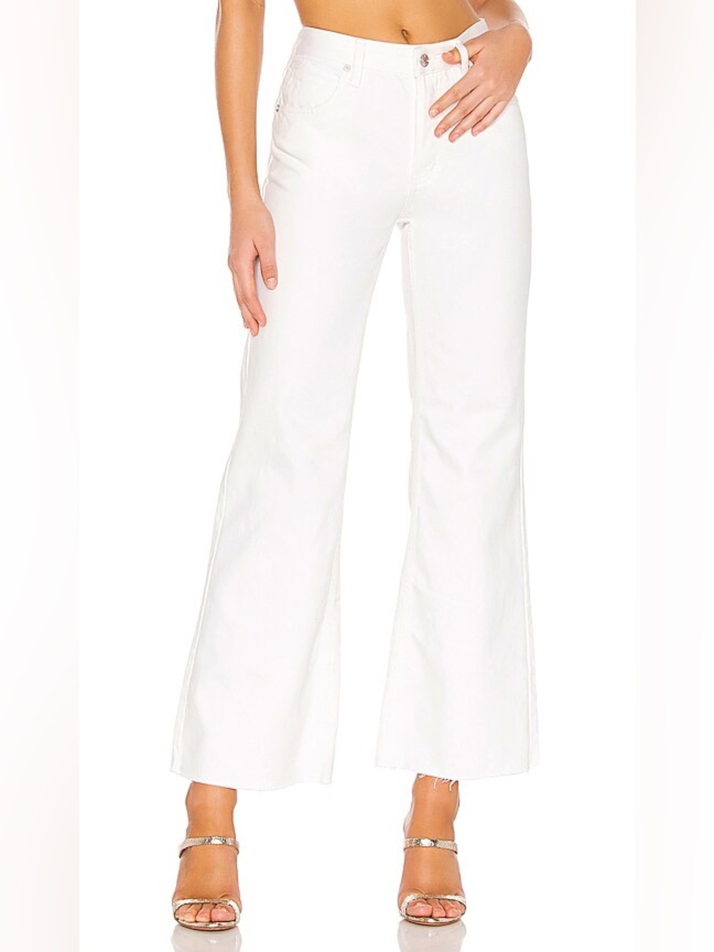 Free People High Rise Straight Flare Jean